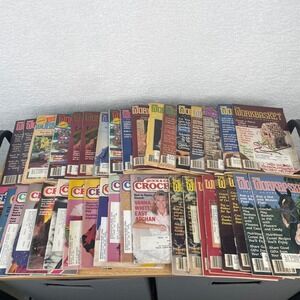 Vintage The Workbasket Magazines Qty 25- 1980s 1990s Crochet Knitting Patterns